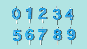 Numbered Candles
