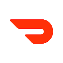 Red and black stylized logo featuring a swoosh design.